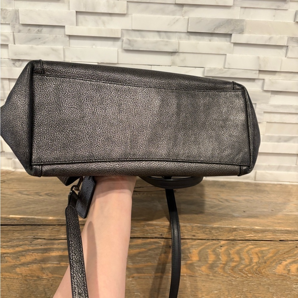 Coach Edie Gunmetal Purse - Picture 4 of 7